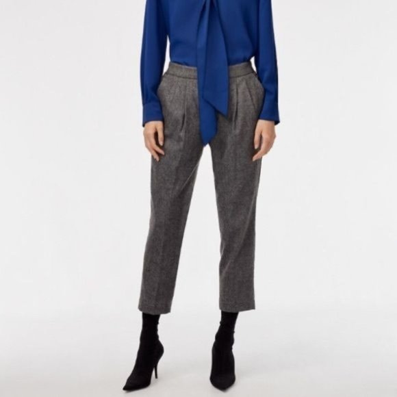 Babaton Gray Cohen Wool Blend Dress Pant Size 10 - Picture 3 of 8